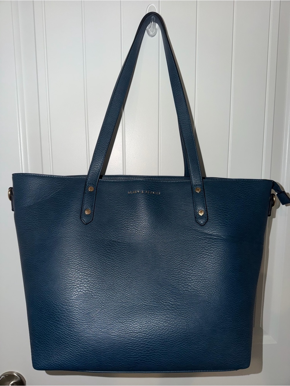 Poppy & Peonies Go Getter Tote - Navy